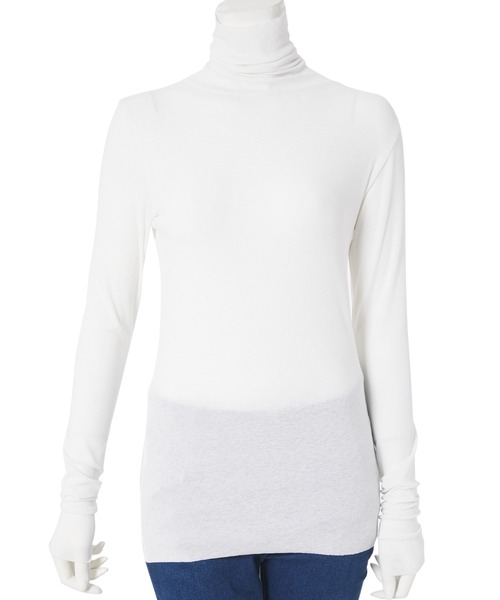 fifth（フィフス）の「シアータートルトップス（Tシャツ/カットソー・レディース・ホワイト/ブラック/ベージュ/レッド・MEDIUM）」の15枚目の写真