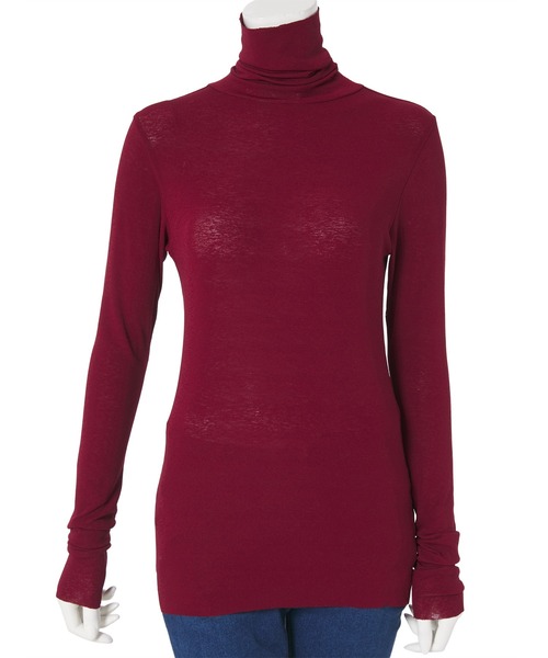 fifth（フィフス）の「シアータートルトップス（Tシャツ/カットソー・レディース・ホワイト/ブラック/ベージュ/レッド・MEDIUM）」の7枚目の写真