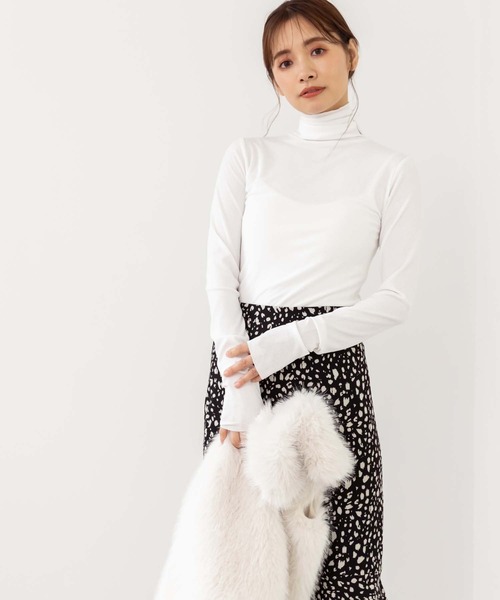 fifth（フィフス）の「シアータートルトップス（Tシャツ/カットソー・レディース・ホワイト/ブラック/ベージュ/レッド・MEDIUM）」の18枚目の写真