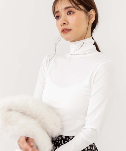 fifth（フィフス）の「シアータートルトップス（Tシャツ/カットソー・レディース・ホワイト/ブラック/ベージュ/レッド・MEDIUM）」の19枚目の写真