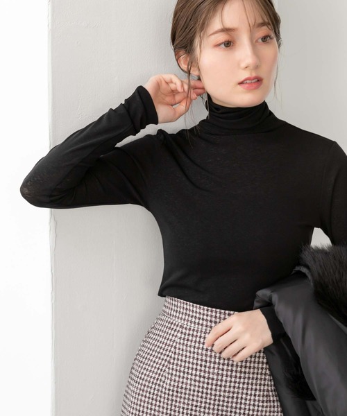 fifth（フィフス）の「シアータートルトップス（Tシャツ/カットソー・レディース・ホワイト/ブラック/ベージュ/レッド・MEDIUM）」の20枚目の写真