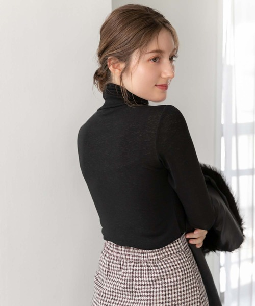 fifth（フィフス）の「シアータートルトップス（Tシャツ/カットソー・レディース・ホワイト/ブラック/ベージュ/レッド・MEDIUM）」の21枚目の写真