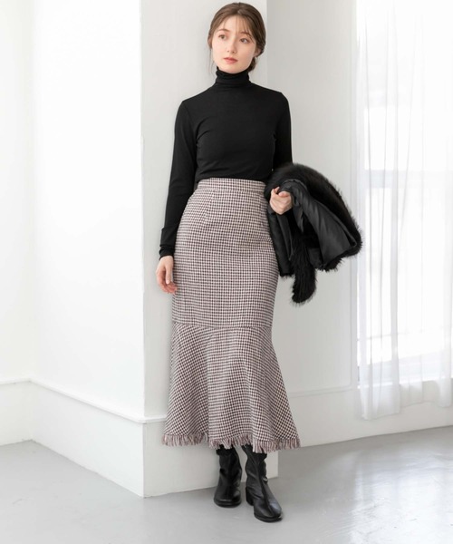 fifth（フィフス）の「シアータートルトップス（Tシャツ/カットソー・レディース・ホワイト/ブラック/ベージュ/レッド・MEDIUM）」の22枚目の写真