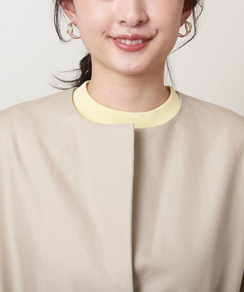 UNITED ARROWS（ユナイテッドアローズ）の「＜UNITED ARROWS＞C/P バイカラー コート B †◆（その他アウター・レディース・ベージュ/オフホワイト・38/36）」の15枚目の写真