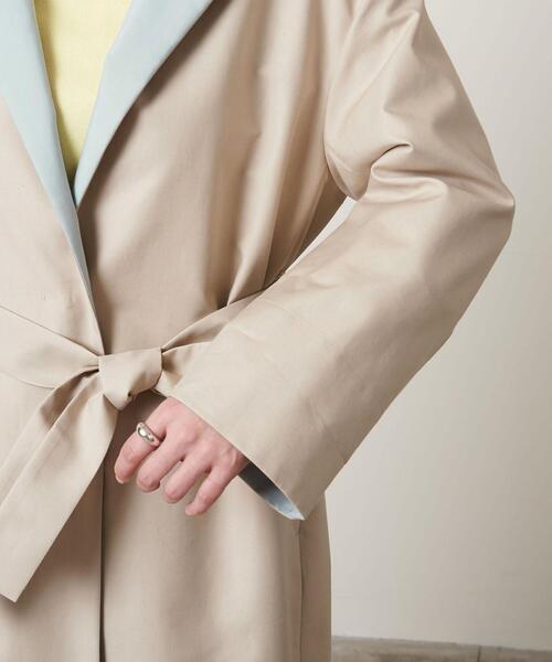 UNITED ARROWS（ユナイテッドアローズ）の「＜UNITED ARROWS＞C/P バイカラー コート B †◆（その他アウター・レディース・ベージュ/オフホワイト・38/36）」の13枚目の写真