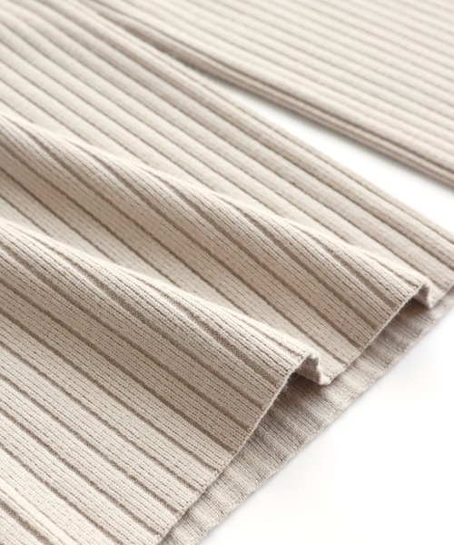 andme(アンドミー)の「ストレッチリブニットワイドパンツ(その他パンツ・レディース・ブラック/ブラウン/グリーン/ライトベージュ/グレイッシュベージュ/ブラウン系/オレンジ/ブルー系その他/グレー系/ベージュ系・M/L/S)」の19枚目の写真