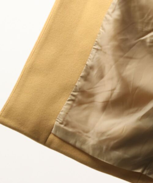 Settimissimo（セッティミッシモ）の「ウールライクノーカラーショートコート（ノーカラーコート・レディース・ベージュ/イエロー/レッド・M）」の6枚目の写真