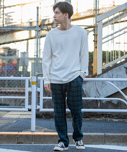 SILVER BULLET(シルバーバレット)の「『CavariA/キャバリア』チェック柄ロングパンツ(その他パンツ・メンズ・グリーン/ネイビー・XL/M/L)」の7枚目の写真