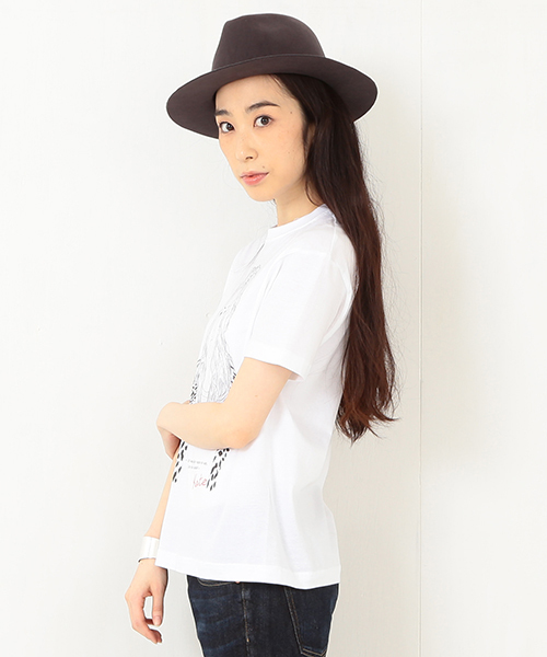 Ray BEAMS（レイビームス）の「Maison Seine / 別注 Kate T（Tシャツ/カットソー・レディース・ホワイト・ONE SIZE）」の3枚目の写真