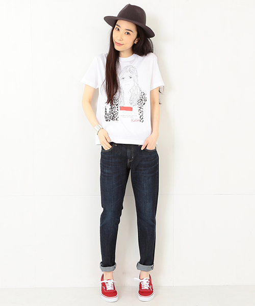 Ray BEAMS（レイビームス）の「Maison Seine / 別注 Kate T（Tシャツ/カットソー・レディース・ホワイト・ONE SIZE）」の6枚目の写真