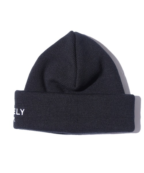 LONELY/論理（ロンリー）の「LONELY(論理)/ロンリー LOGO BEANIE ブランドロゴ ニット帽 刺繍 漢字ロゴ（ニットキャップ/ビーニー・メンズ・オレンジ/パープル/ブラック・ONE SIZE）」の4枚目の写真