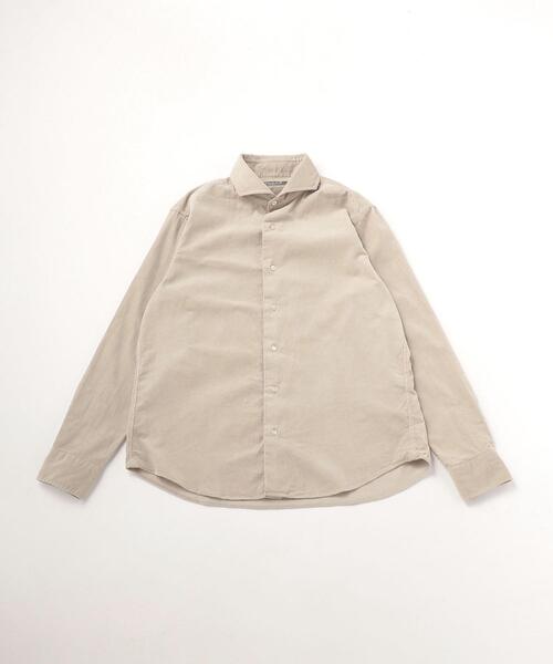 UNITED ARROWS LTD. OUTLET（ユナイテッドアローズアウトレット）の「＜A DAY IN THE LIFE＞コーデュロイ カッタウェイシャツ（シャツ/ブラウス・メンズ・ナチュラル/ロイヤルブルー/オフホワイト・S/M/L/XL）」の2枚目の写真