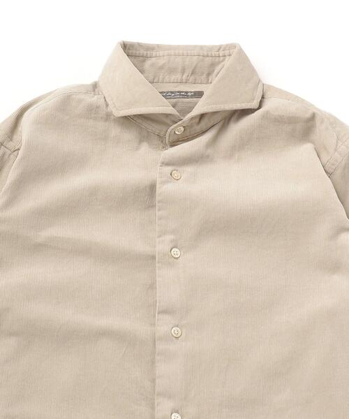 UNITED ARROWS LTD. OUTLET（ユナイテッドアローズアウトレット）の「＜A DAY IN THE LIFE＞コーデュロイ カッタウェイシャツ（シャツ/ブラウス・メンズ・ナチュラル/ロイヤルブルー/オフホワイト・S/M/L/XL）」の5枚目の写真