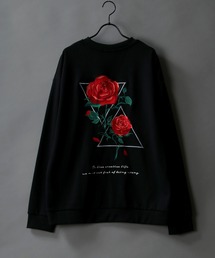 SITRY | wide silhouette monotone graphic sweat/ワイドシルエット モノトーングラフィック スウェット/トレーナー(スウェット)