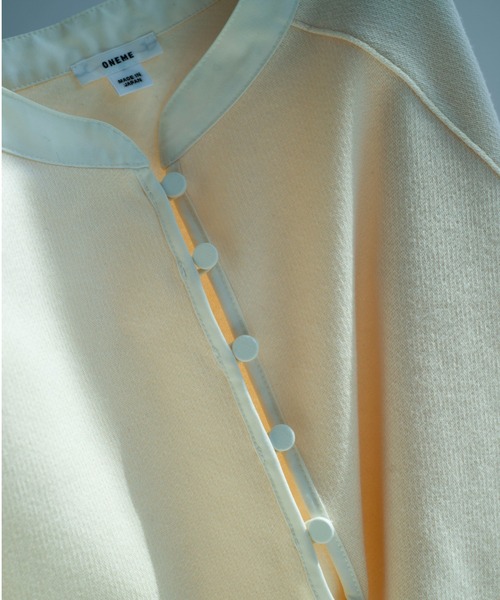 ONEME(ワンム)の「【 ONEME 】 ヘンリーネックジャージードレス(ワンピース・レディース・ブラック/ホワイト系その他・FREE)」の7枚目の写真