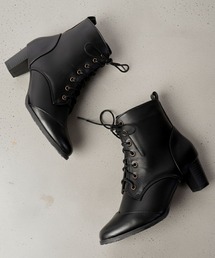 美品✨【BANANA REPUBLIC】ウイングチップ☆レースアップブーツ☆黒 ヒミコ 卑弥呼 レースアップトラックソールブーツ/641410 （ブラック