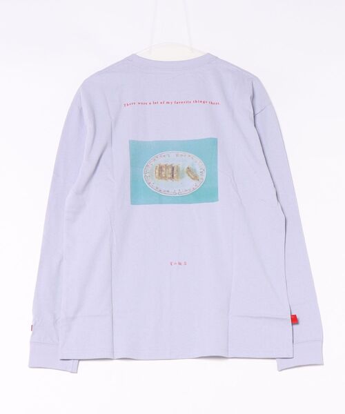 Naked Rust and other POEMS(ネイキッドラストアンドアザーポエムス)の「【69】【POEMS】餃子バックプリントロングスリーブTシャツ(Tシャツ/カットソー・メンズ・ホワイト/ブラック/パープル・MEDIUM/LARGE)」の4枚目の写真