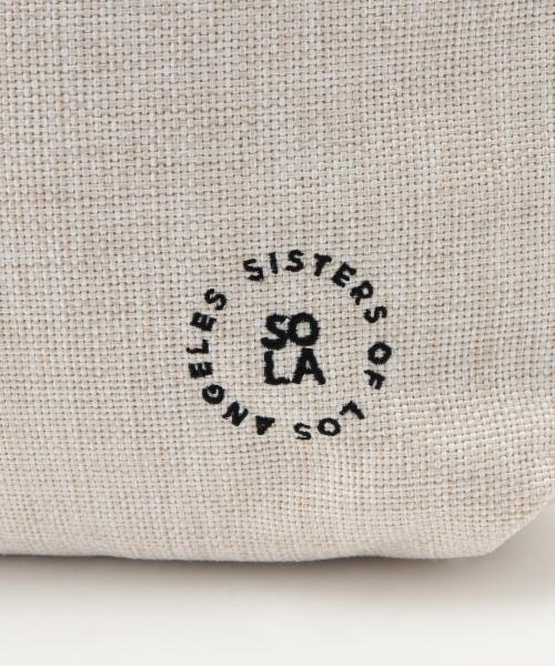 Ray BEAMS(レイビームス)の「SOLA×BEAMS / 別注 ビーチ クラッチ(クラッチバッグ・レディース・ナチュラル/グレー・ONE SIZE)」の8枚目の写真