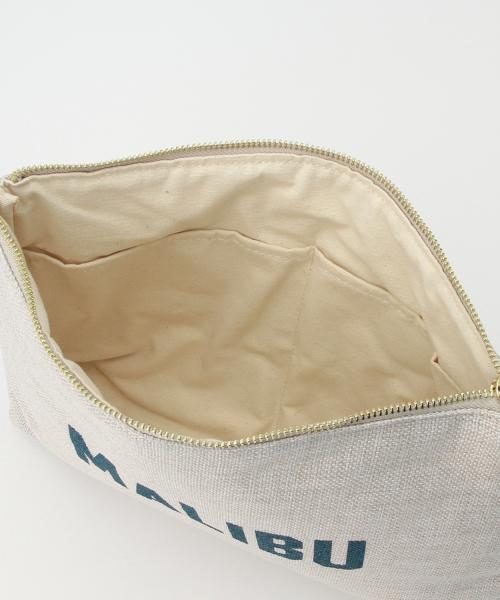 Ray BEAMS(レイビームス)の「SOLA×BEAMS / 別注 ビーチ クラッチ(クラッチバッグ・レディース・ナチュラル/グレー・ONE SIZE)」の11枚目の写真