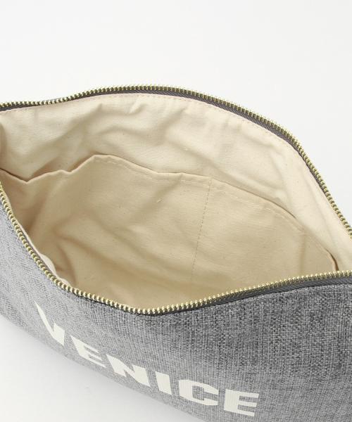 Ray BEAMS(レイビームス)の「SOLA×BEAMS / 別注 ビーチ クラッチ(クラッチバッグ・レディース・ナチュラル/グレー・ONE SIZE)」の6枚目の写真