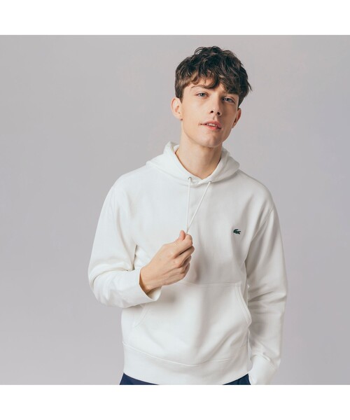 LACOSTE(ラコステ)の「プレミアムスウェットプレーンパーカ(パーカー・メンズ・ブラック/グレー/ネイビー/ホワイト・2/4/6/3/5/8/7)」の2枚目の写真