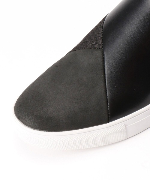 NICOLE CLUB FOR MEN（ニコルクラブフォーメン）の「パネル切替スリッポン（スニーカー・メンズ・ホワイト×ホワイト/ブラック×ブラック/ブラック系/ネイビー系・25.5cm/26.5cm/27.5cm）」の13枚目の写真