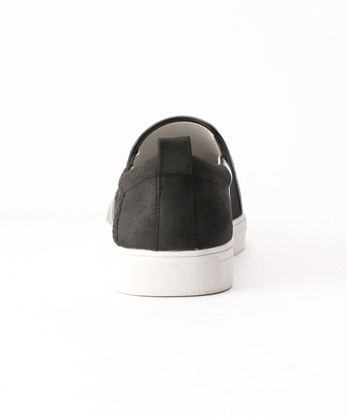 NICOLE CLUB FOR MEN（ニコルクラブフォーメン）の「パネル切替スリッポン（スニーカー・メンズ・ホワイト×ホワイト/ブラック×ブラック/ブラック系/ネイビー系・25.5cm/26.5cm/27.5cm）」の7枚目の写真