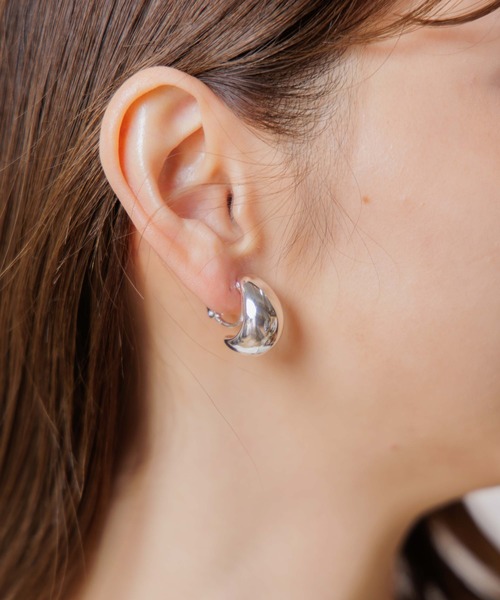 flower（フラワー）の「エッグフープイヤリング（イヤリング・レディース・シルバー/ゴールド・FREE）」の6枚目の写真