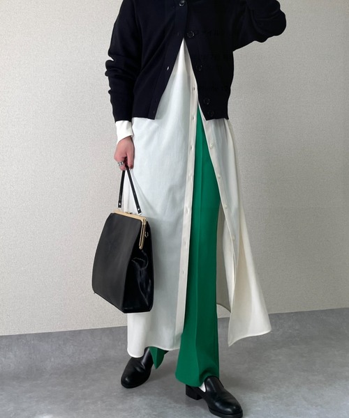 NEUNA(ヌナ)の「【ファッションインフルエンサー__hysaymさん×Neuna】2wayコラボバッグがま口ショルダーハンドバッグ(ショルダーバッグ・レディース・ブラック/ブラウン/ライトグリーン・FREE)」の13枚目の写真