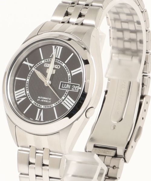 SEIKO セイコー / SEIKO5 セイコーファイブ 自動巻き メタルバンド 日常生活防水 ラウンドフェイス アナログ腕時計