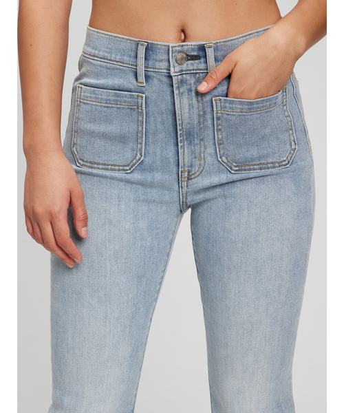 GAP(ギャップ)の「ハイライズ フレアデニム(デニムパンツ・レディース・ライトインディゴブルー・28/23/29/24/25/30/27/26)」の5枚目の写真