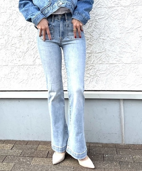 GAP(ギャップ)の「ハイライズ フレアデニム(デニムパンツ・レディース・ライトインディゴブルー・28/23/29/24/25/30/27/26)」の12枚目の写真