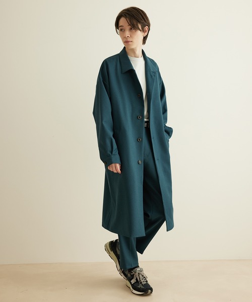 JUNRED(ジュンレッド)の「ウォッシャブルツイルステンカラーコート(ステンカラーコート・メンズ・グレー/ベージュ/グリーン系その他・L/LL/M)」の3枚目の写真