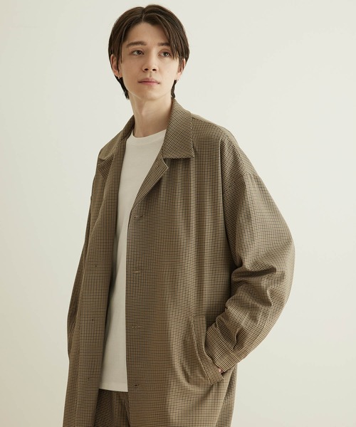 JUNRED(ジュンレッド)の「ウォッシャブルツイルステンカラーコート(ステンカラーコート・メンズ・グレー/ベージュ/グリーン系その他・L/LL/M)」の6枚目の写真