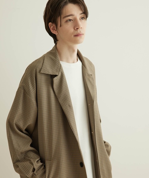 JUNRED(ジュンレッド)の「ウォッシャブルツイルステンカラーコート(ステンカラーコート・メンズ・グレー/ベージュ/グリーン系その他・L/LL/M)」の15枚目の写真