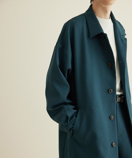 JUNRED(ジュンレッド)の「ウォッシャブルツイルステンカラーコート(ステンカラーコート・メンズ・グレー/ベージュ/グリーン系その他・L/LL/M)」の4枚目の写真