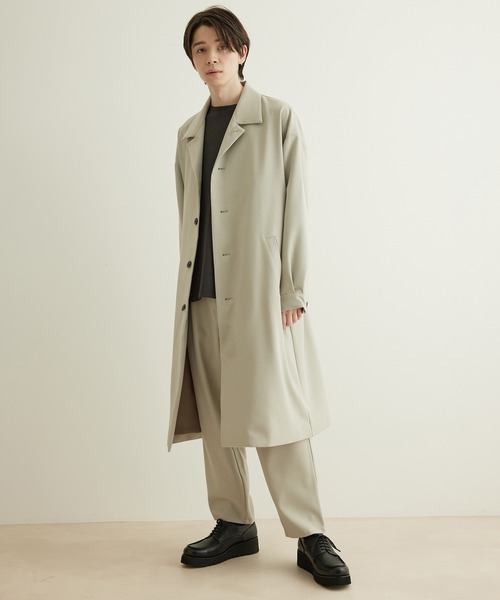 JUNRED(ジュンレッド)の「ウォッシャブルツイルステンカラーコート(ステンカラーコート・メンズ・グレー/ベージュ/グリーン系その他・L/LL/M)」の11枚目の写真