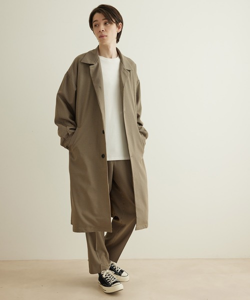 JUNRED(ジュンレッド)の「ウォッシャブルツイルステンカラーコート(ステンカラーコート・メンズ・グレー/ベージュ/グリーン系その他・L/LL/M)」の21枚目の写真