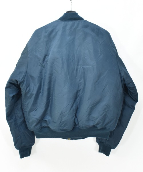 VINTAGE（ヴィンテージ）の「【ヴィンテージ古着】FOX OUTDOOR PRODUCTS MA-1 ミリタリージャケット（MA-1・メンズ・ネイビー・LARGE）」の2枚目の写真