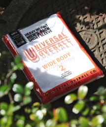 【UNIVERSAL OVERALL／ユニバーサルオーバーオール】7.5ozヘビーウエイトクルーネック半袖パックＴシャツ　2枚組　無地