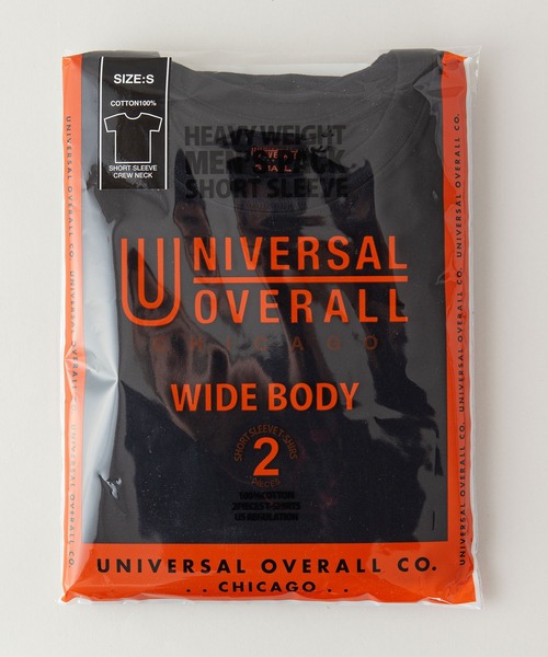UNIVERSAL OVERALL(ユニバーサルオーバーオール)の「【UNIVERSAL OVERALL/ユニバーサルオーバーオール】7.5ozヘビーウエイトクルーネック半袖パックTシャツ 2枚組 無地(Tシャツ/カットソー・メンズ・ホワイト/ブラック/グレー・SMALL/MEDIUM/LARGE/X-LARGE)」の7枚目の写真