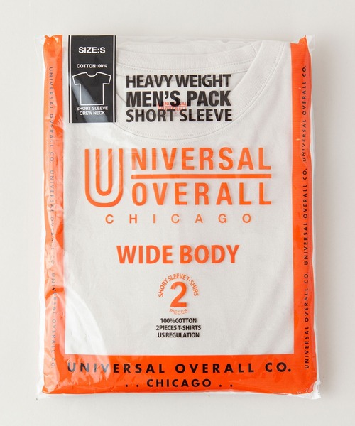 UNIVERSAL OVERALL(ユニバーサルオーバーオール)の「【UNIVERSAL OVERALL/ユニバーサルオーバーオール】7.5ozヘビーウエイトクルーネック半袖パックTシャツ 2枚組 無地(Tシャツ/カットソー・メンズ・ホワイト/ブラック/グレー・SMALL/MEDIUM/LARGE/X-LARGE)」の8枚目の写真