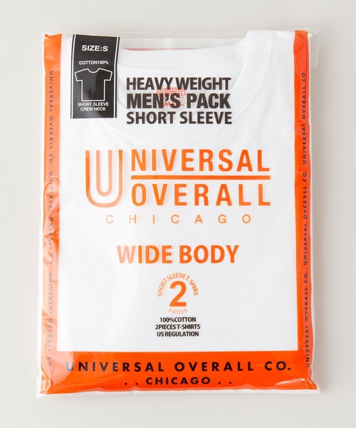UNIVERSAL OVERALL(ユニバーサルオーバーオール)の「【UNIVERSAL OVERALL/ユニバーサルオーバーオール】7.5ozヘビーウエイトクルーネック半袖パックTシャツ 2枚組 無地(Tシャツ/カットソー・メンズ・ホワイト/ブラック/グレー・SMALL/MEDIUM/LARGE/X-LARGE)」の6枚目の写真