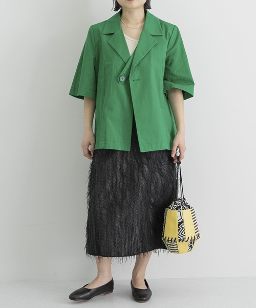 FUMIE TANAKA(フミエタナカ)の「FUMIE=TANAKA feather skirt(スカート・レディース・ブラック・2)」の10枚目の写真