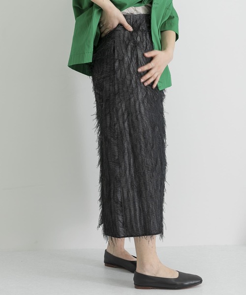 FUMIE TANAKA(フミエタナカ)の「FUMIE=TANAKA feather skirt(スカート・レディース・ブラック・2)」の14枚目の写真