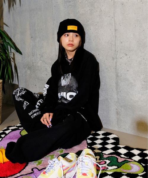 UNION（UNION TOKYO）（ユニオン）の「UNION ORIGINAL CLASSIC RIBBED CUFF BEANIE ビーニー ニット帽 ユニオン（ニットキャップ/ビーニー・メンズ・ブラック・FREE）」の22枚目の写真