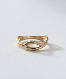 NOIR DE POUPEE（ノワールドプーペ）の「silver925 ダブルラインテクスチャー リング (ニッケルフリー)（リング・レディース）」