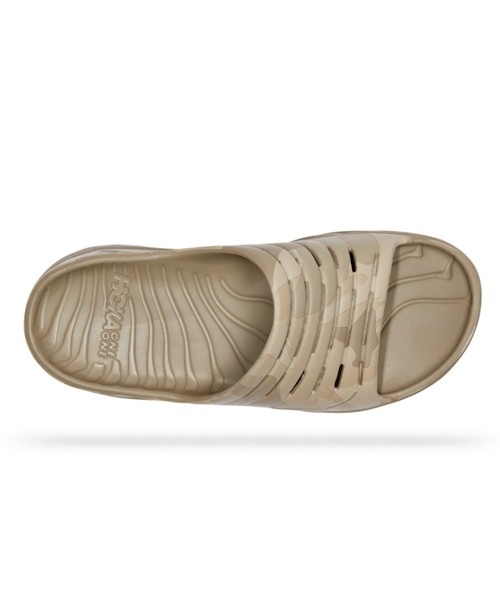 HOKA（ホカ）の「HOKA ONE ONE / ホカ オネオネ　ORA RECOVERY SLIDE オラリカバリースライド　サンダル（サンダル・メンズ・ブラック/タン・8/10/9）」の4枚目の写真