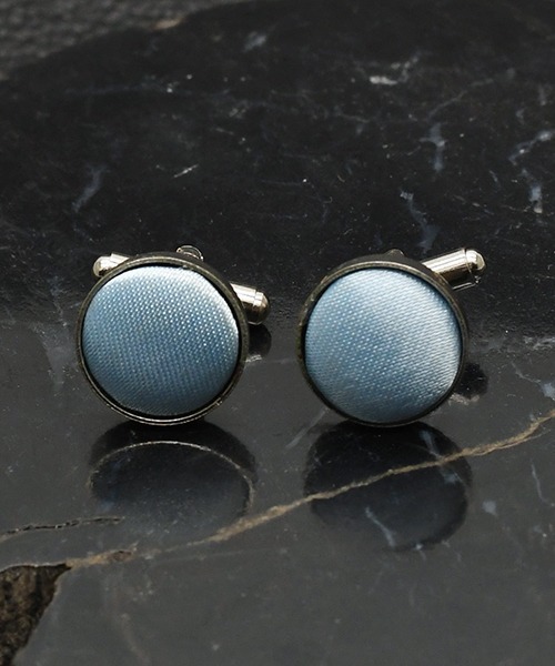 Fun & Daily（ファンアンドデイリー）の「F&D : ベーシックメタルカフリンクス（カフリンクス・メンズ・ホワイト/ブラック/グリーン/ロイヤルブルー/レッド/オレンジ/ネイビー/パープル/チャコールグレー/ブラウン/ピンク/サックスブルー・FREE）」の7枚目の写真