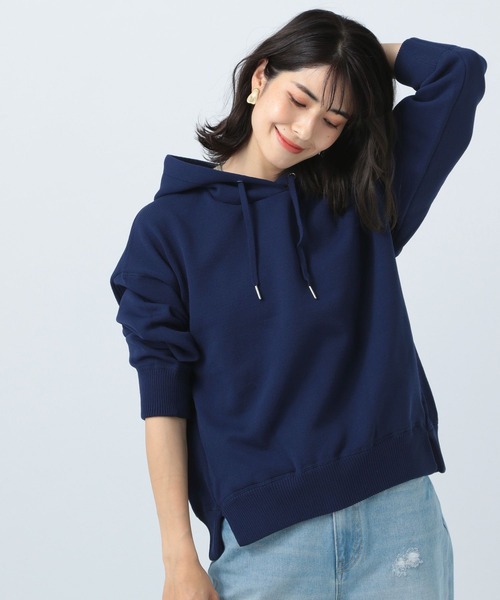 BAYFLOW（ベイフロー）の「ニットプルパーカー（パーカー・レディース・オフホワイト/ネイビー/ライトブルー/ピンク・SMALL/MEDIUM）」の4枚目の写真